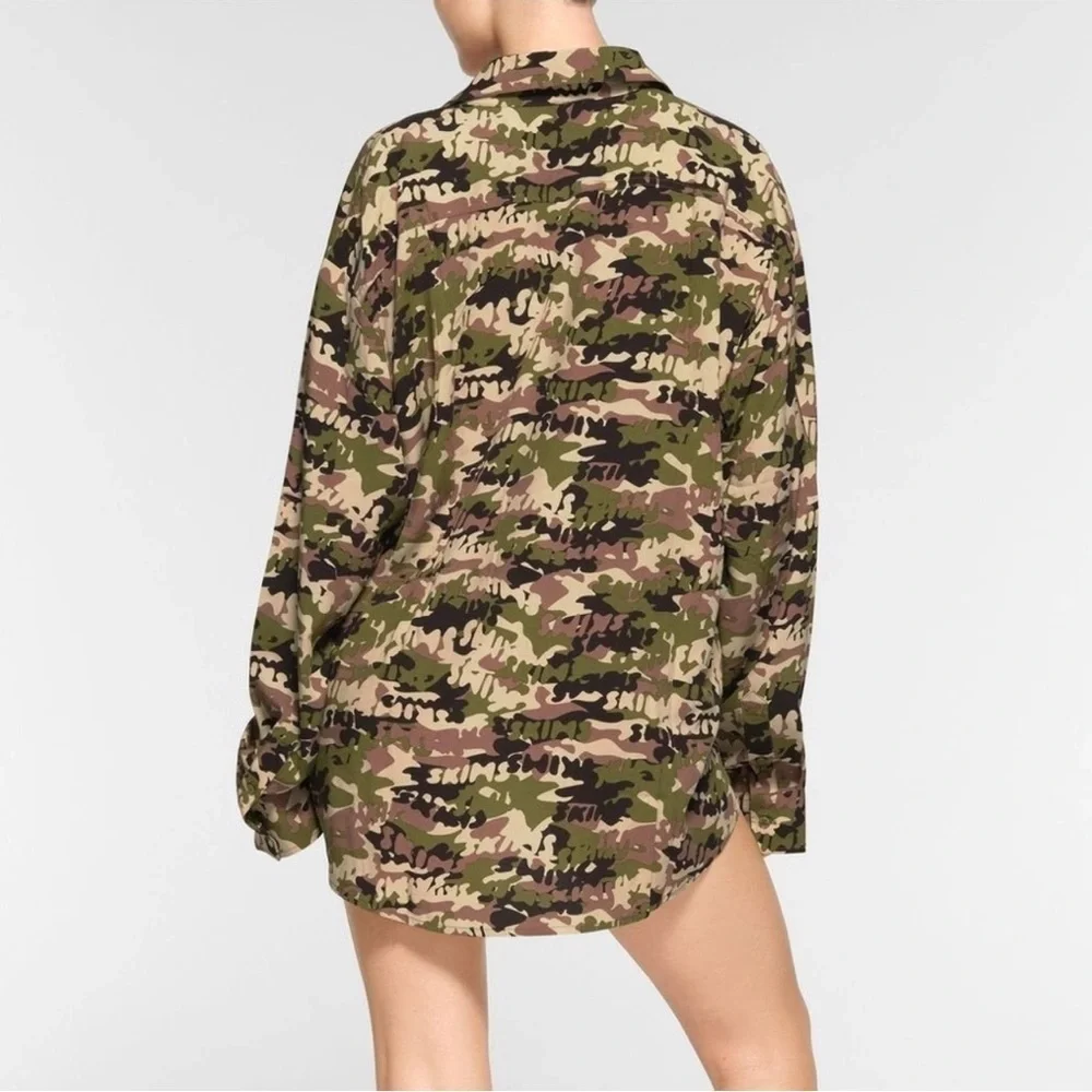 Skims Cover-Ups Long Sleeve Button Up Shirt - Picture 2 of 5